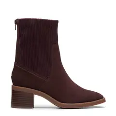 CLARKS - Botín Mujer Cuero Café
