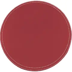 DORAL - Pack 4 Individuales Redondo 38 Cm Rojo