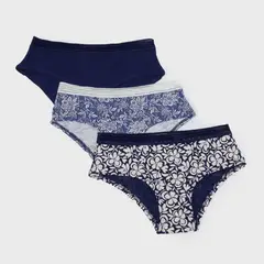 ETAM - Pack 3 Calzones Shortys Jackie Encaje Mujer
