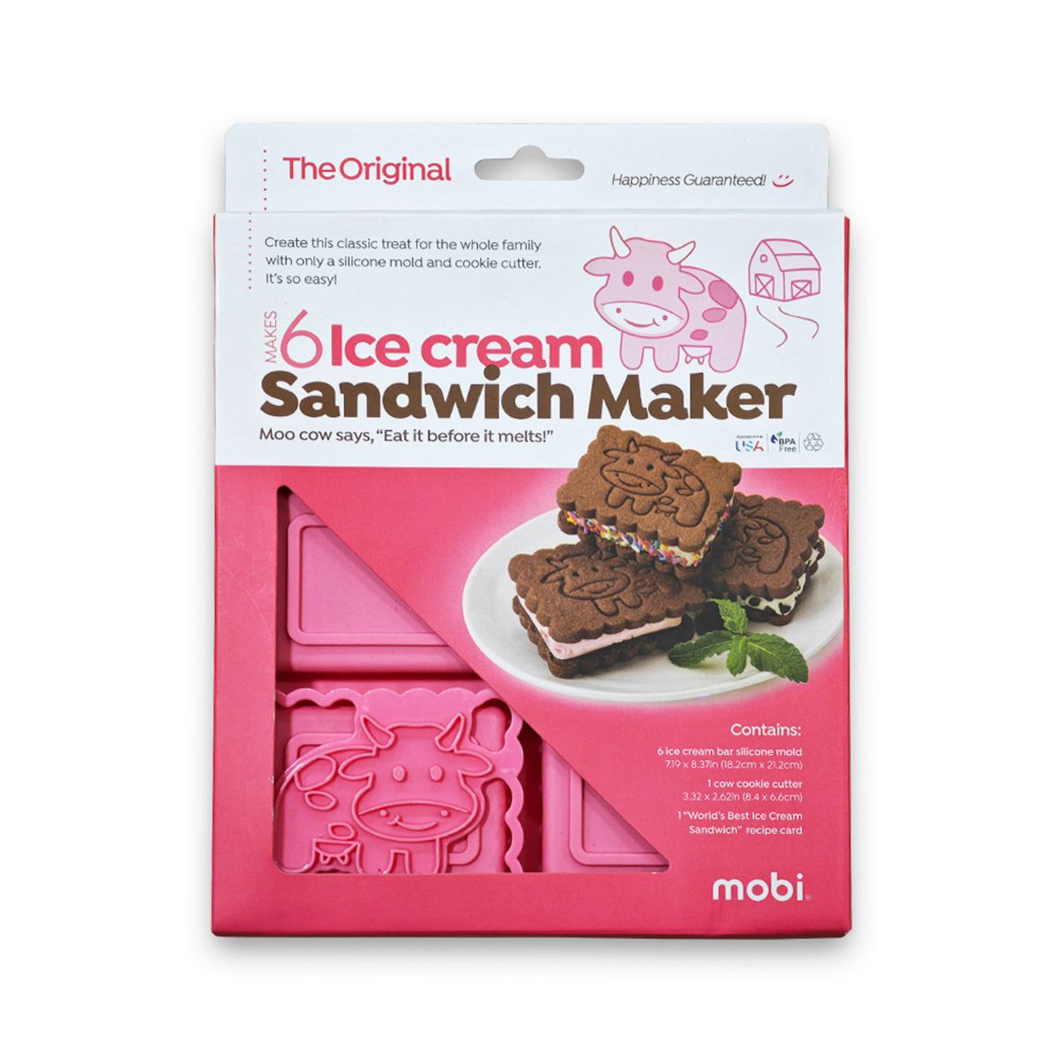 COLE & MASON - Molde Silicone Para Helado Vaca Cole & Mason