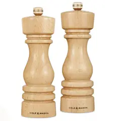 COLE & MASON - Set Molinillos London 180Mm Natural Beech