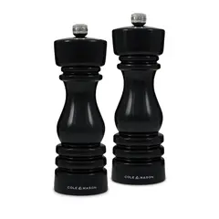 COLE & MASON - Set Molinillos London 180Mm Black Gloss