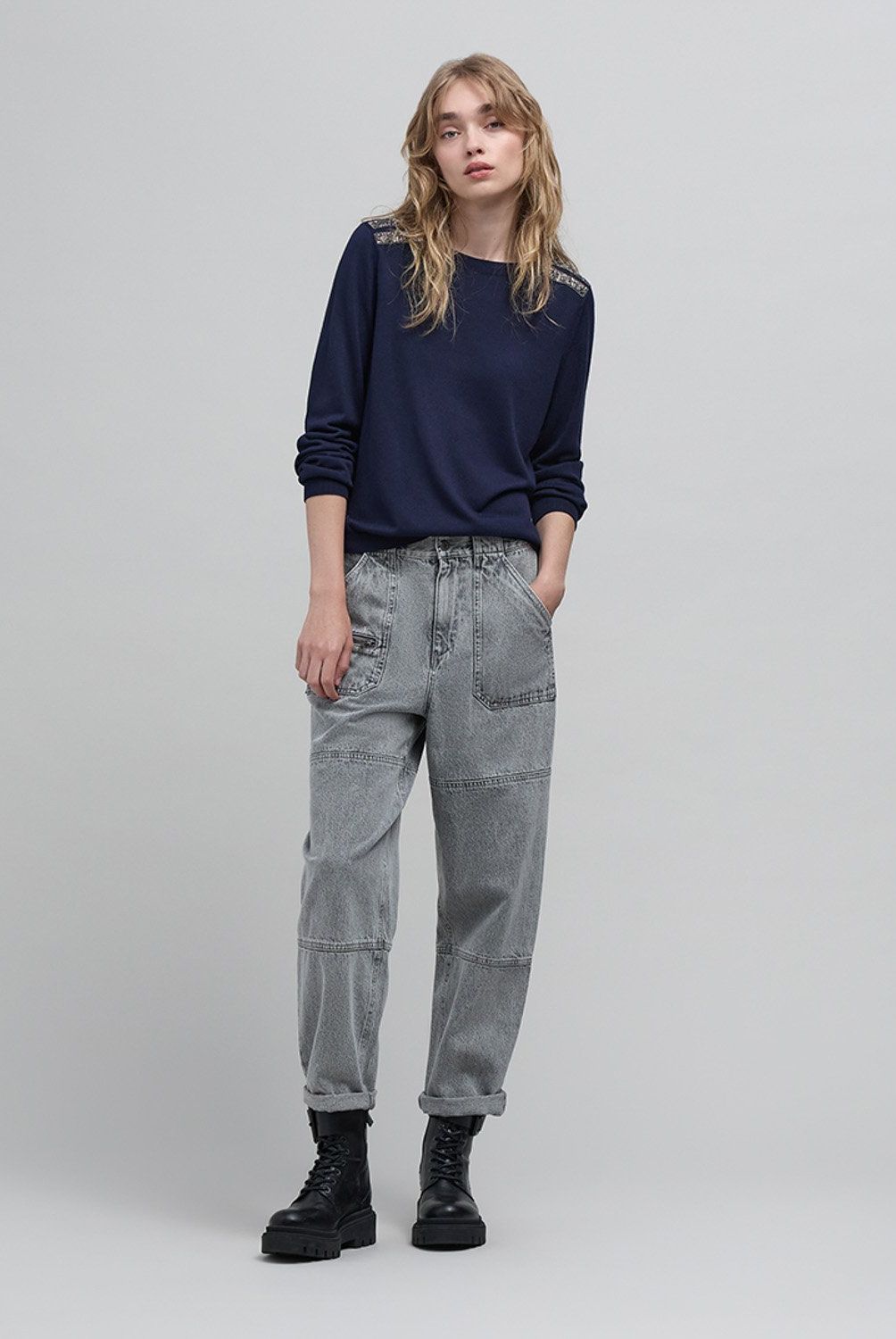 IKKS - Sweater Bordado Perlas Mujer IKKS