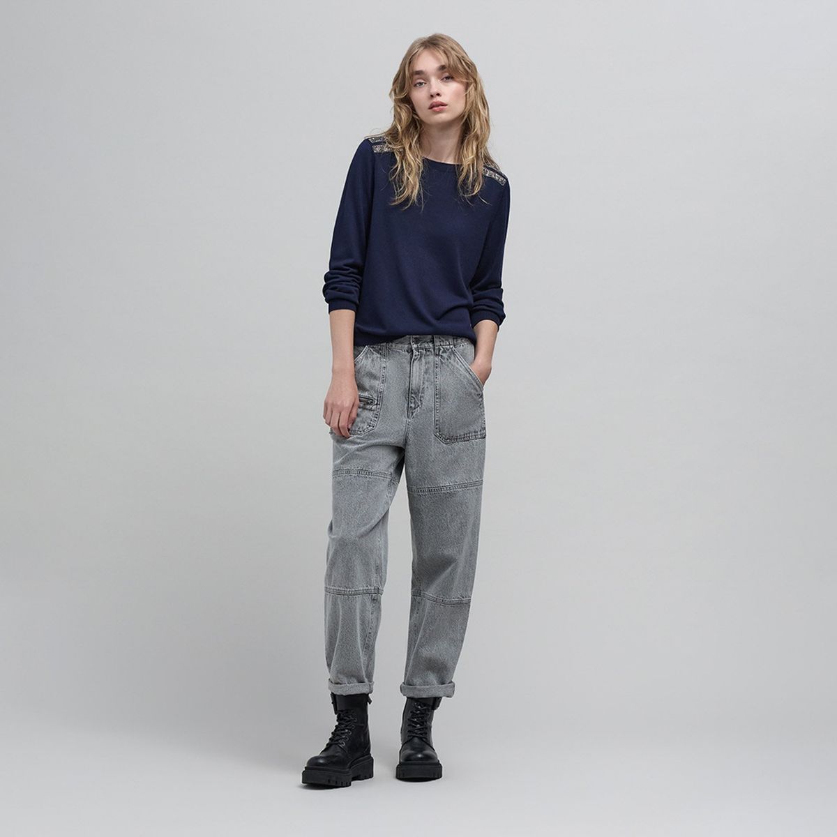 IKKS - Sweater Bordado Perlas Mujer IKKS