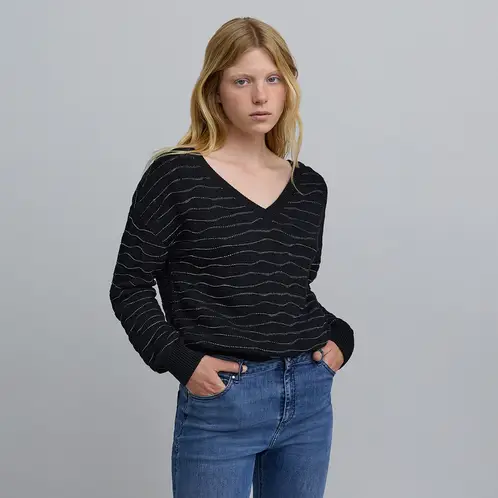 IKKS - Sweater Lana Rayas Mujer