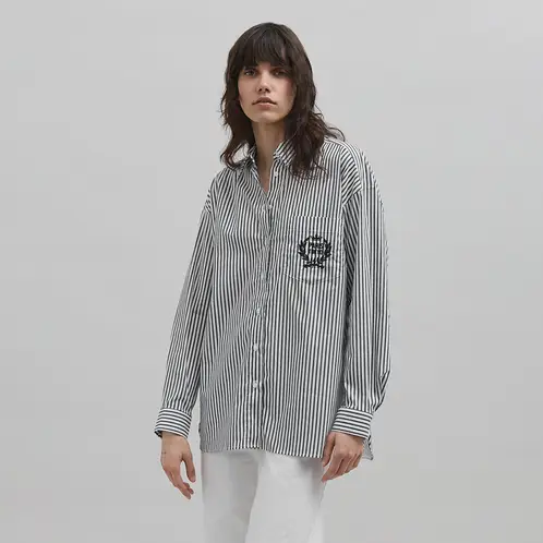IKKS - Blusa Algodón Rayas Mujer