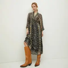 DIXIE - Vestido Escote Transparencias Mujer