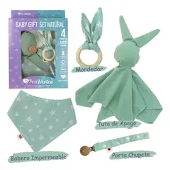 AMAMANTAS - Baby Gift Set Natural Conejo Menta