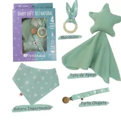 AMAMANTAS - Baby Gift Set Natural Estrella Menta