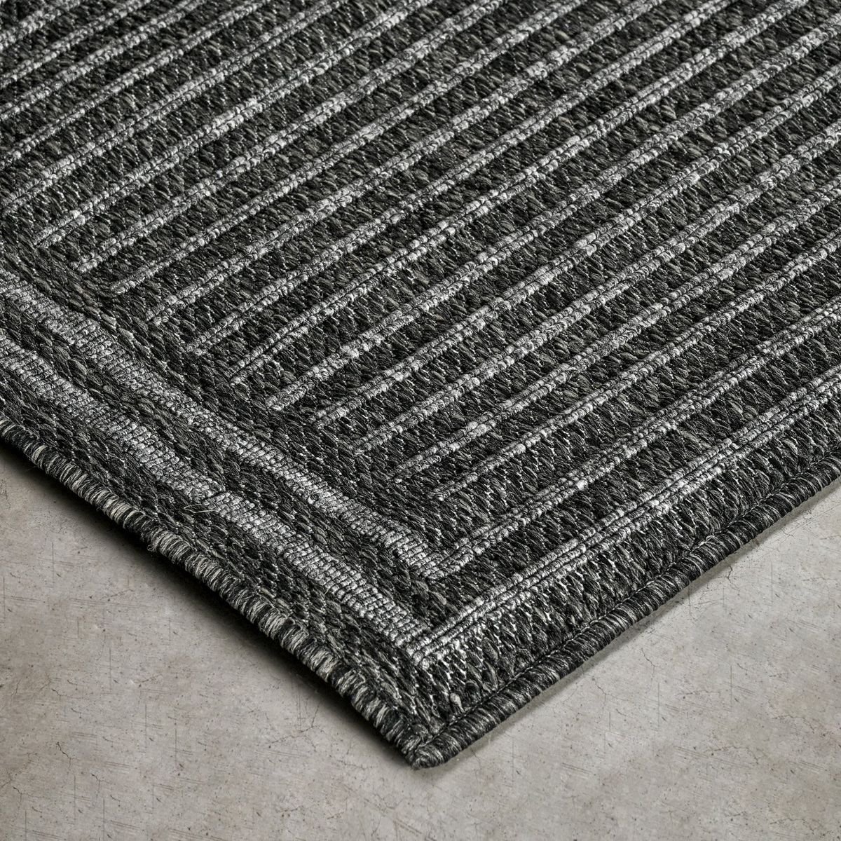 ELEMENTS & CO - Alfombra Border Gris 200X290Cm Cannon-Elements And Co