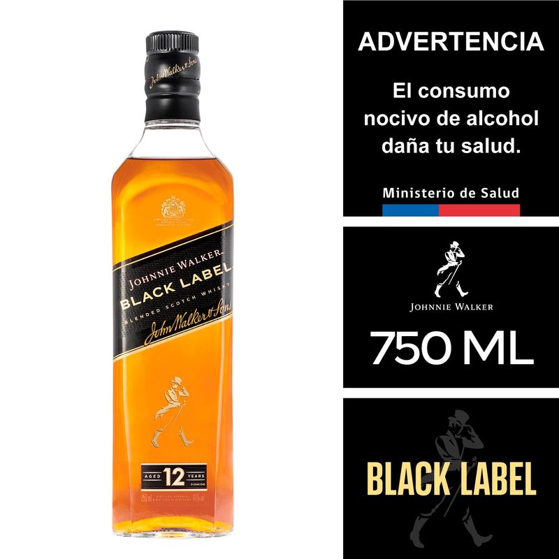 JOHNNIE WALKER - Black 750 Ml Johnnie Walker
