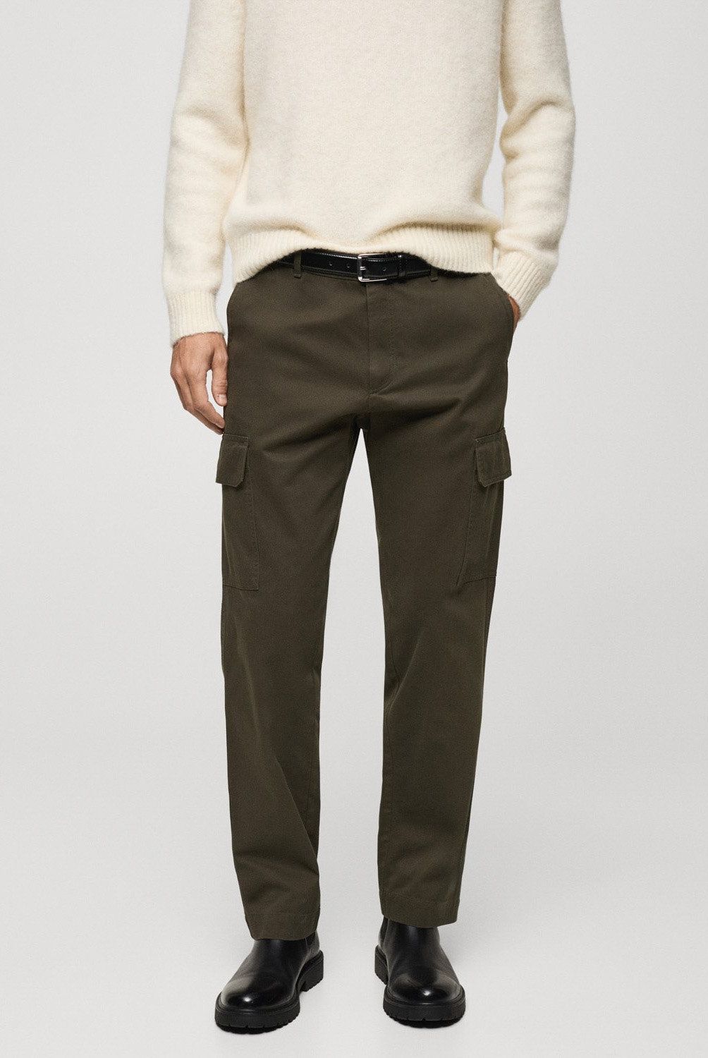 MANGO MAN - Pantalón Cargo Straight Fit Hombre Mango Man