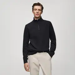 MANGO MAN - Polerón Canalé Cuello Chimenea Hombre