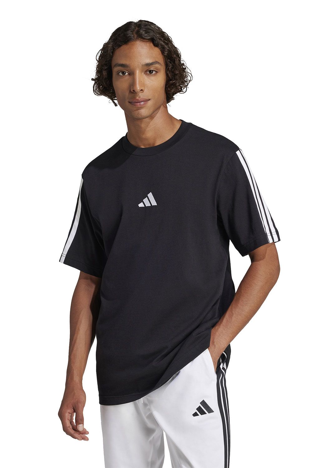 ADIDAS - Polera Manga Corta M 3S Sj T B Hombre Adidas