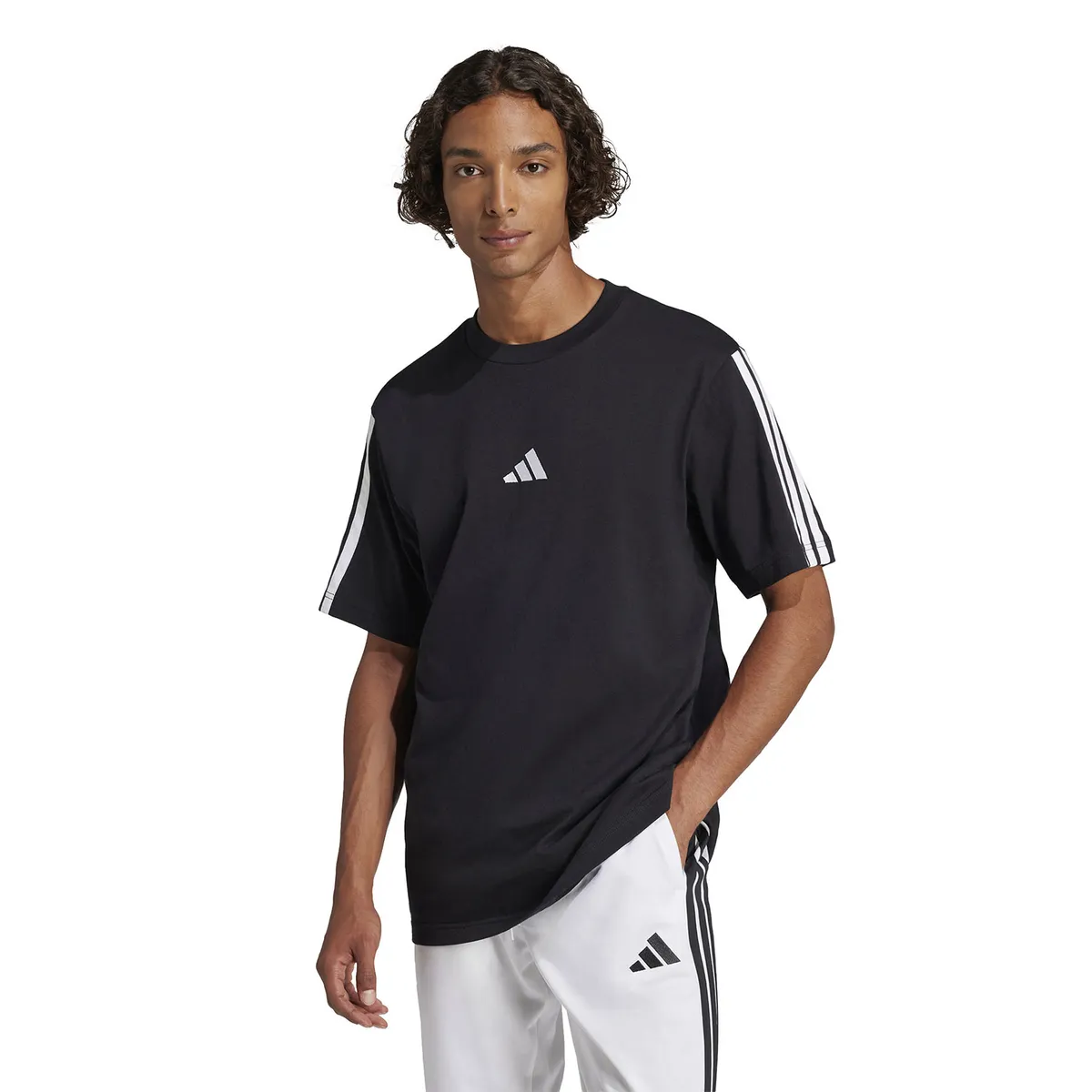 ADIDAS - Polera Manga Corta M 3S Sj T B Hombre Adidas