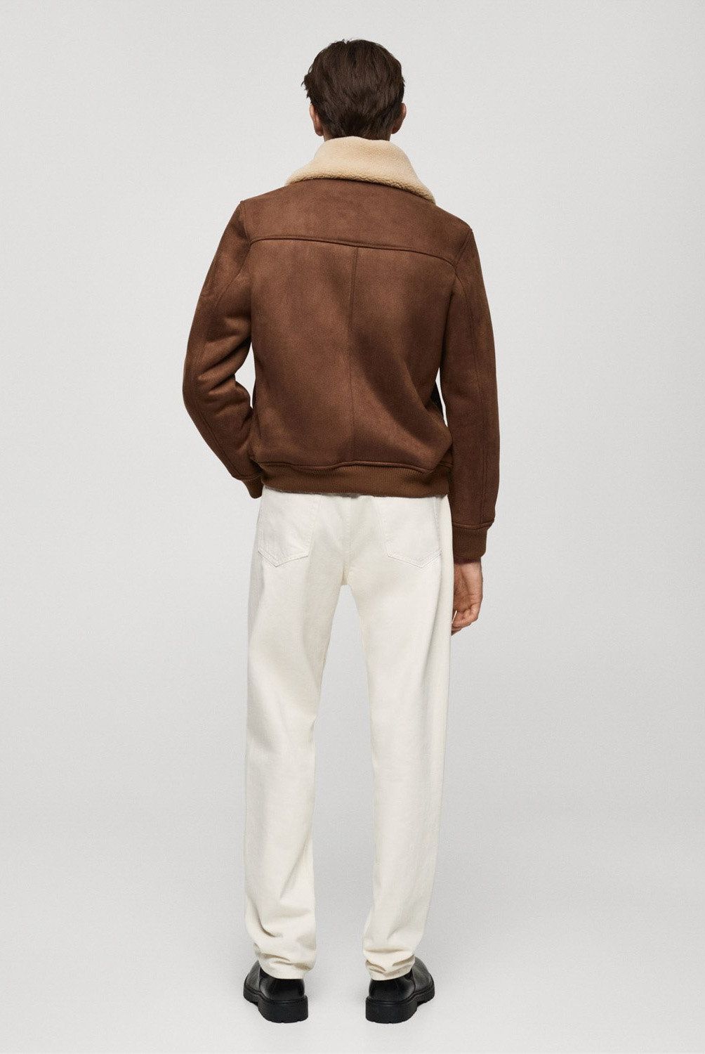 MANGO MAN - Chaqueta Doble Faz Borreguillo Hombre Mango Man
