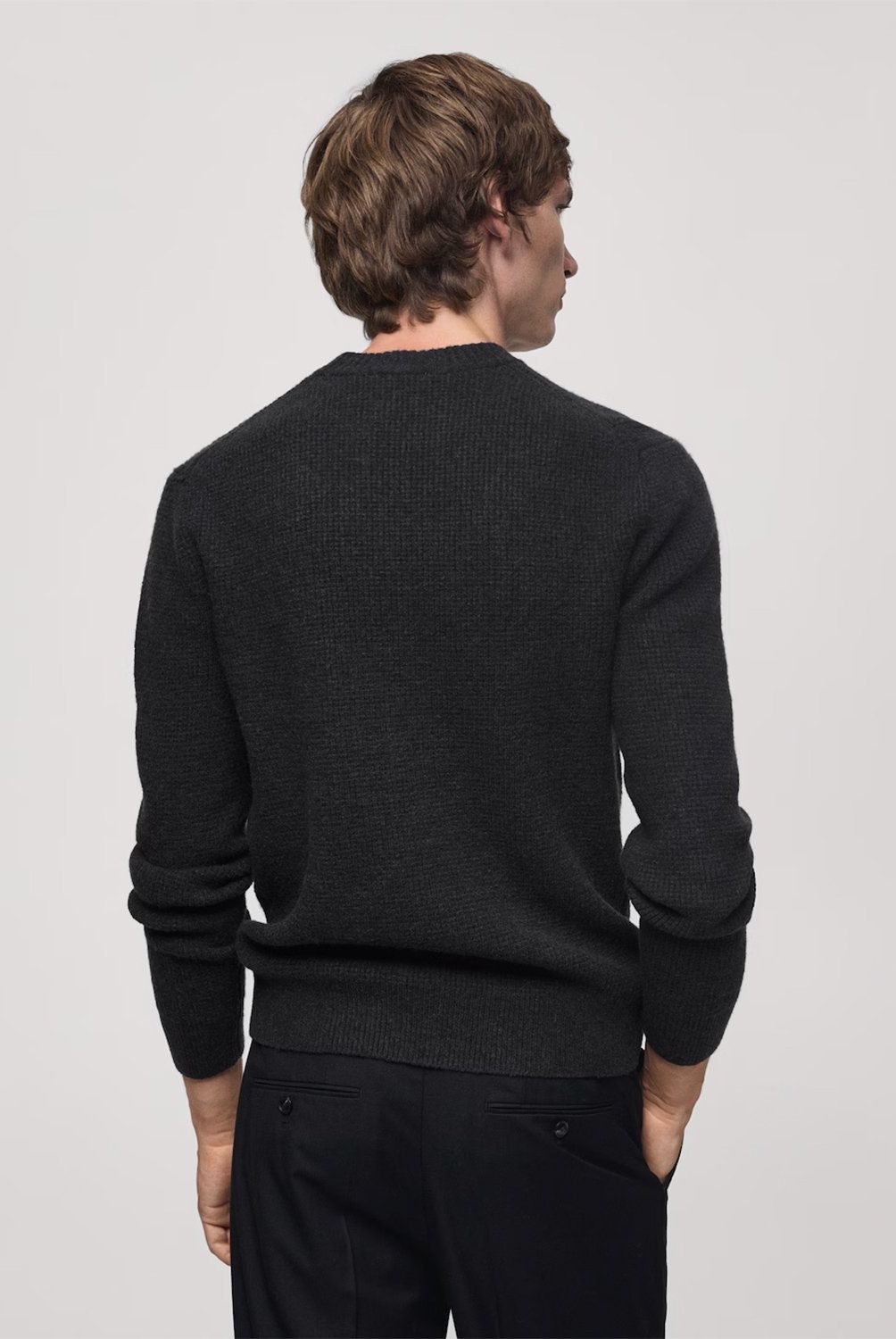 MANGO MAN - Sweater Punto Estructura Cuadrillé Hombre Mango Man