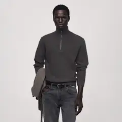 MANGO MAN - Sweater Punto Cuello Perkins Hombre