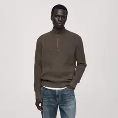 MANGO MAN - Sweater Punto Cuello Perkins Hombre