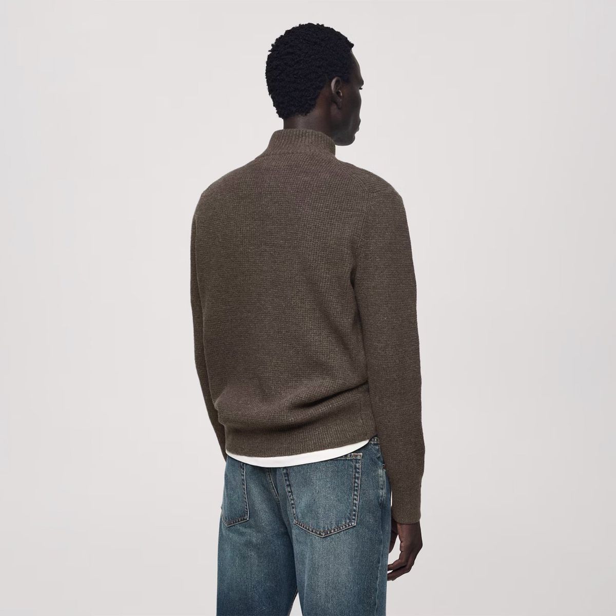 MANGO MAN - Sweater Punto Cuello Perkins Hombre Mango Man