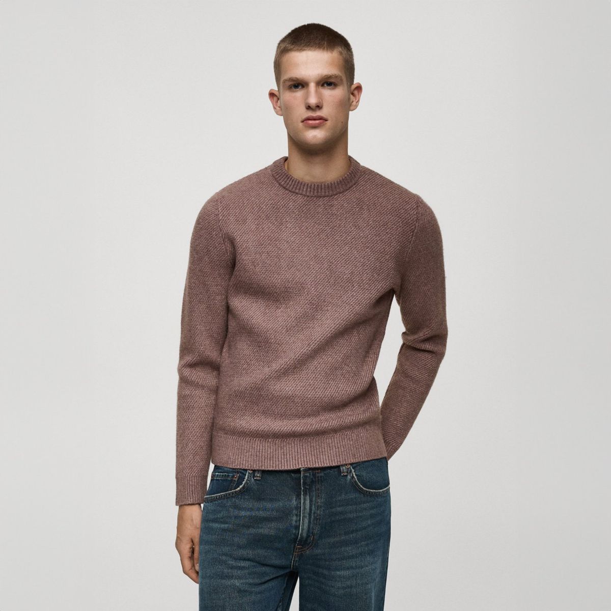 MANGO MAN - Sweater Punto Regular Fit Hombre Mango Man