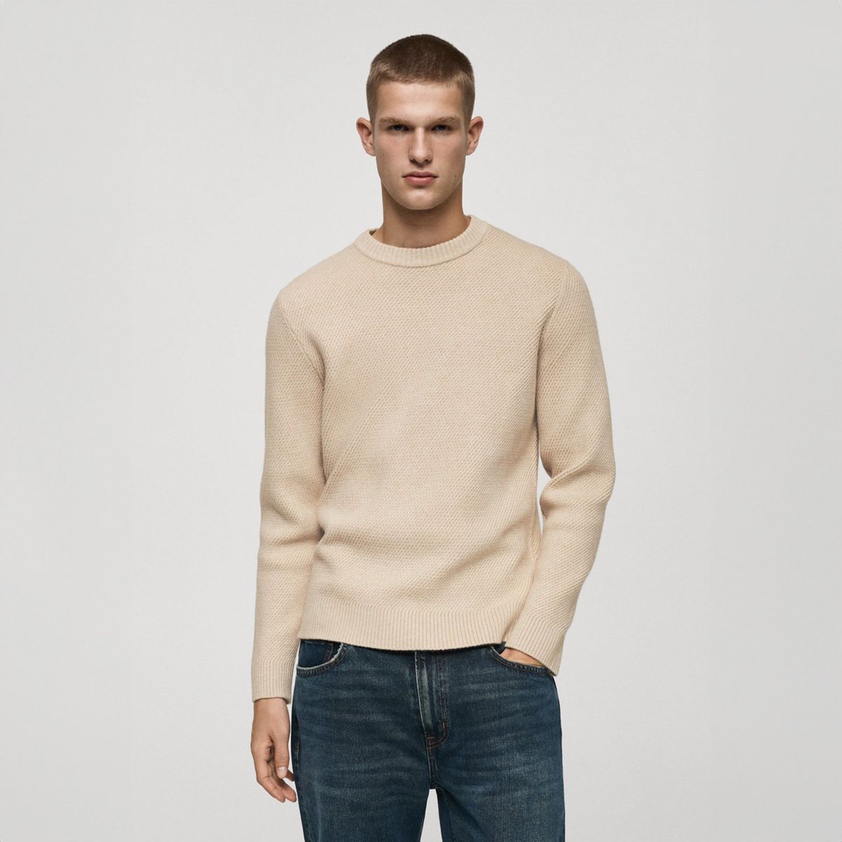 MANGO MAN - Sweater Punto Regular Fit Hombre Mango Man