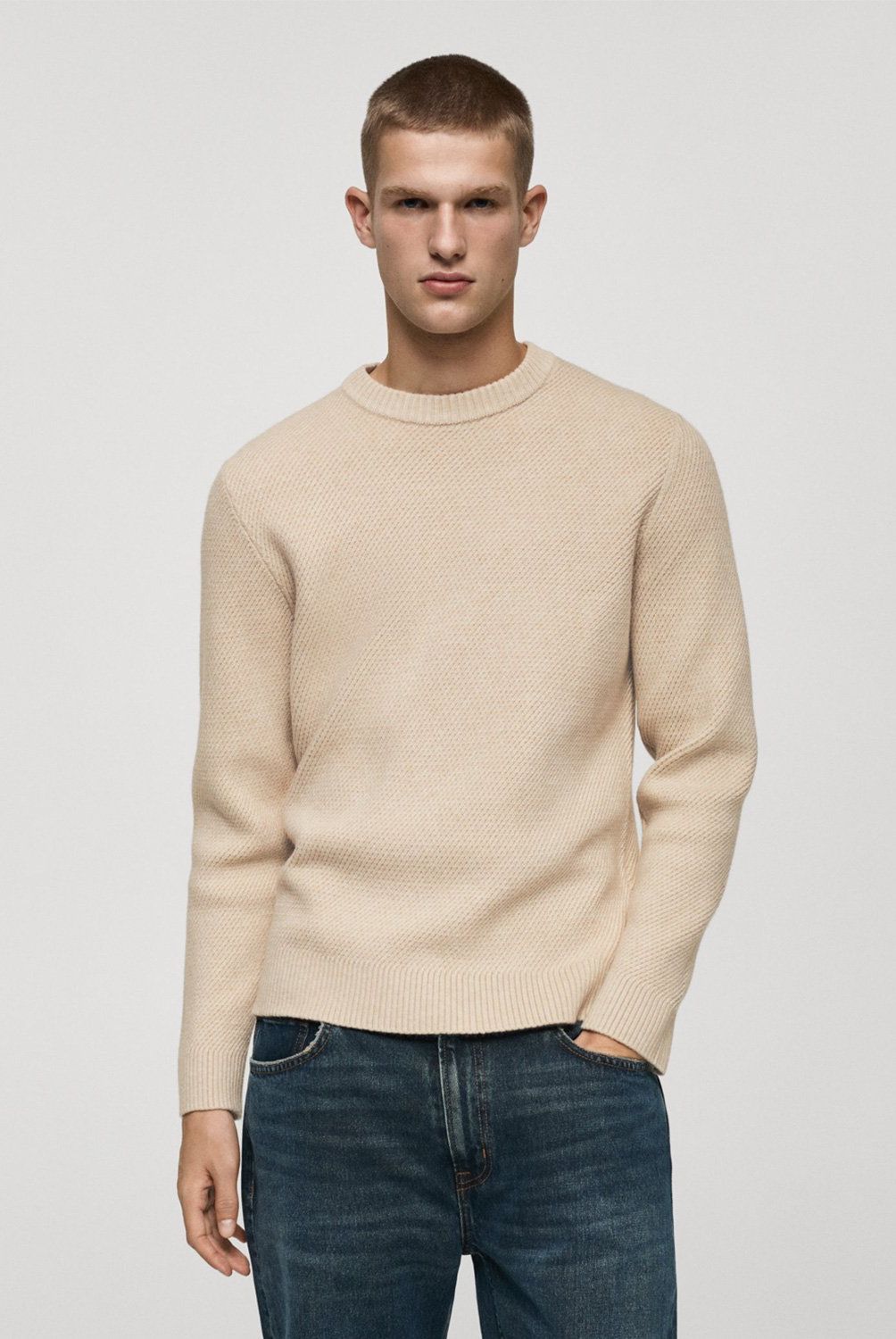 MANGO MAN - Sweater Punto Regular Fit Hombre Mango Man