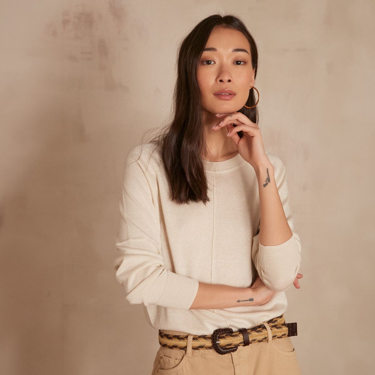 MAISON 123 - Sweater Cuello Redondo  Mujer Maison 123