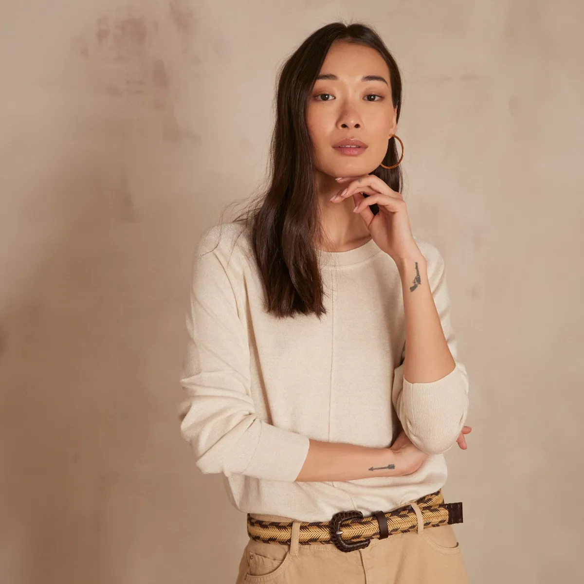 MAISON 123 - Sweater Cuello Redondo  Mujer Maison 123