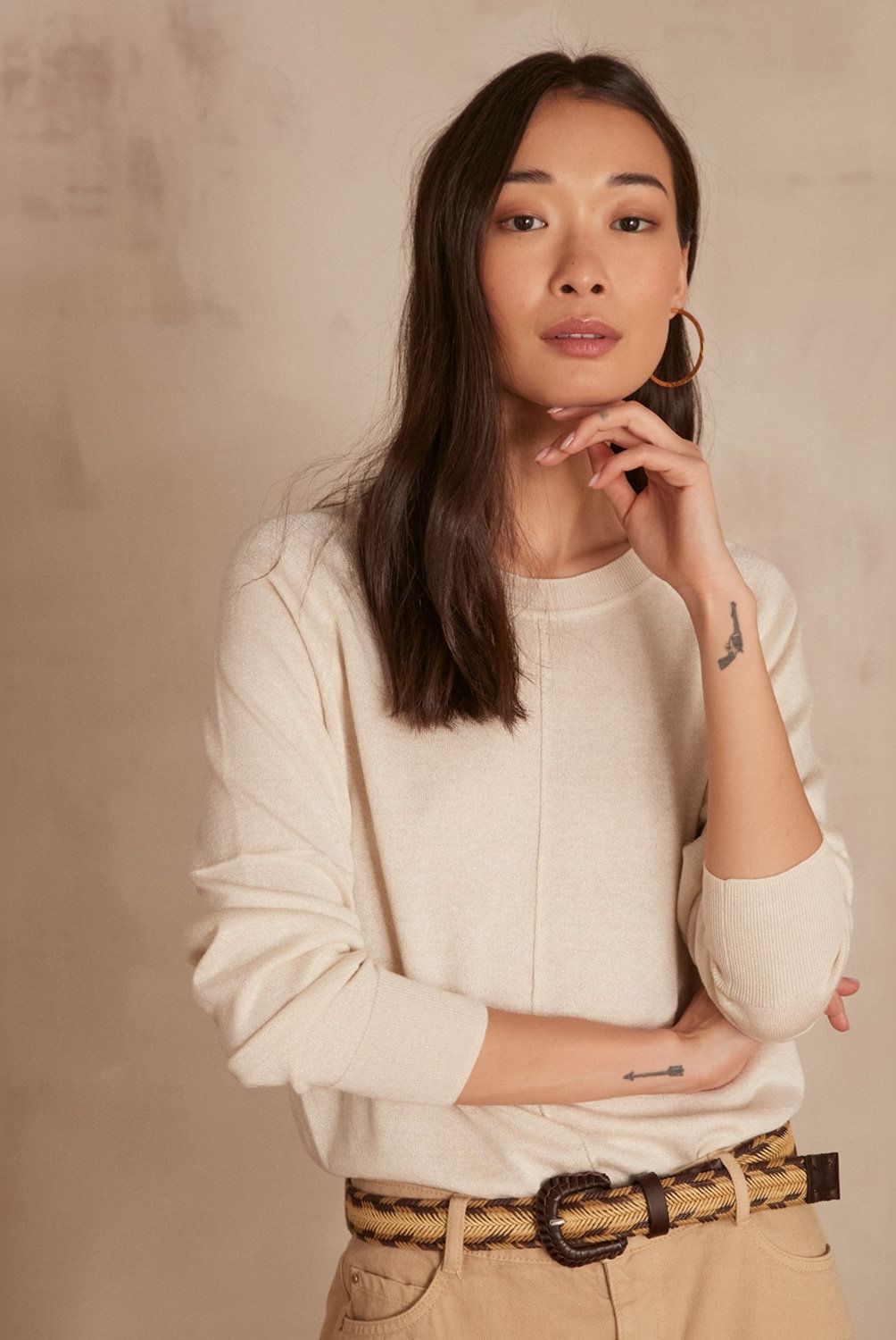 MAISON 123 - Sweater Cuello Redondo  Mujer Maison 123