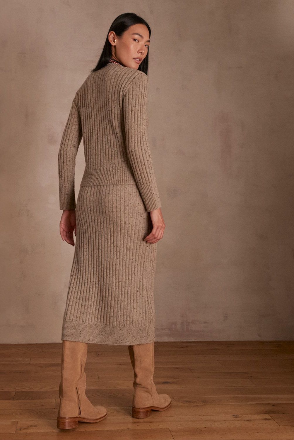 MAISON 123 - Falda Midi Mujer Maison 123