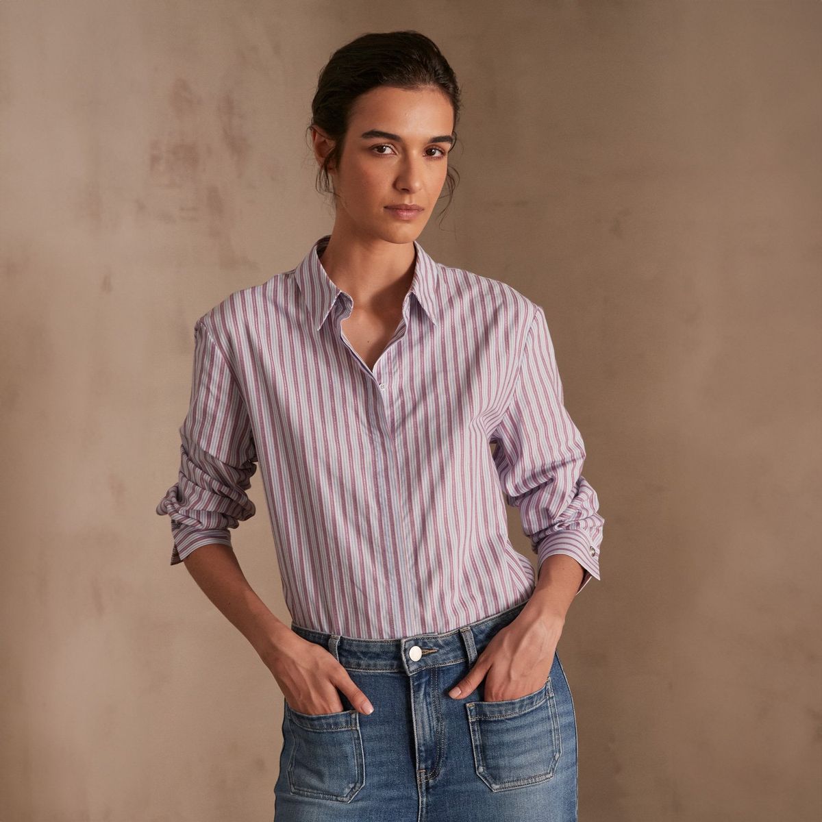 MAISON 123 - Blusa Rayas Algodón Mujer Maison 123