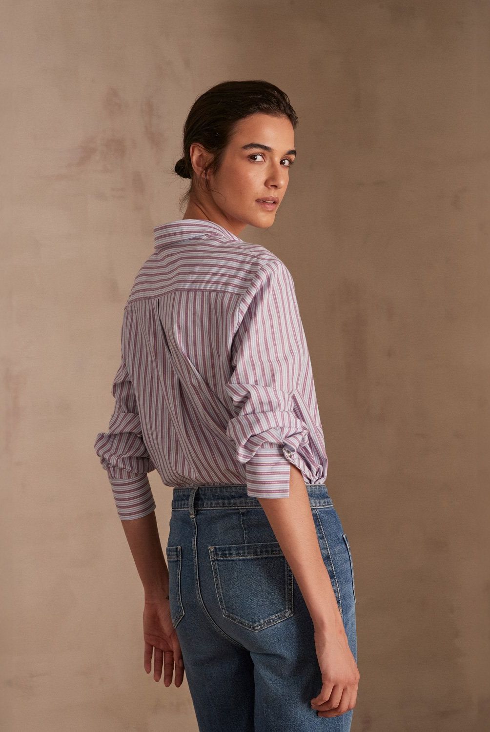 MAISON 123 - Blusa Rayas Algodón Mujer Maison 123