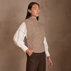 MAISON 123 - Sweater sin Mangas Mujer