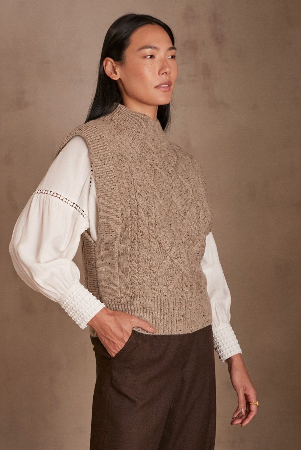 MAISON 123 - Sweater sin Mangas Mujer Maison 123