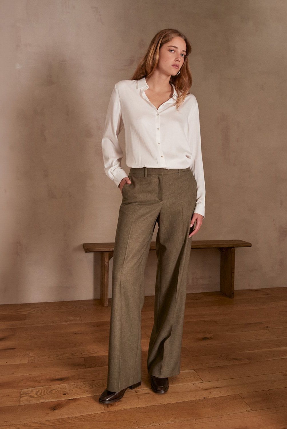 MAISON 123 - Pantalón Ancho Mujer Mujer Maison 123