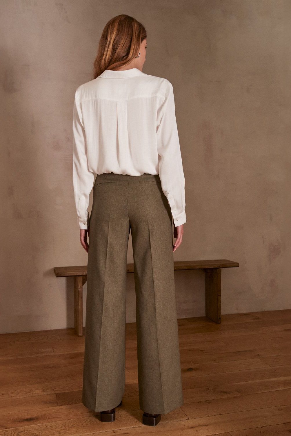 MAISON 123 - Pantalón Ancho Mujer Mujer Maison 123