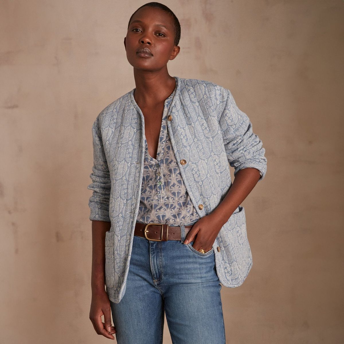 MAISON 123 - Chaqueta Estampada Algodón Mujer Maison 123