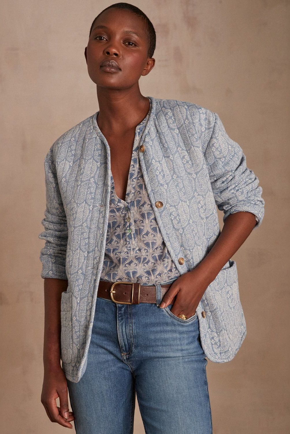 MAISON 123 - Chaqueta Estampada Algodón Mujer Maison 123
