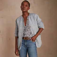 MAISON 123 - Chaqueta Estampada Algodón Mujer
