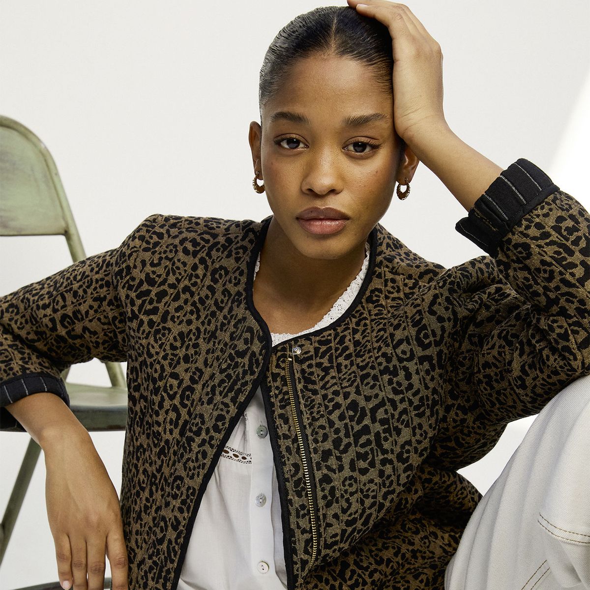 MAISON 123 - Chaqueta Estampado Animal Print Mujer Maison 123