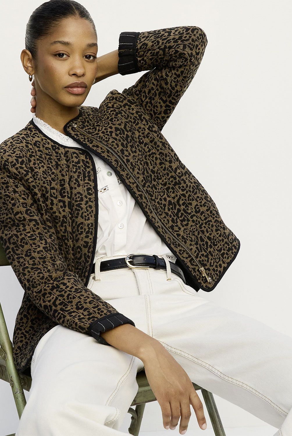MAISON 123 - Chaqueta Estampado Animal Print Mujer Maison 123