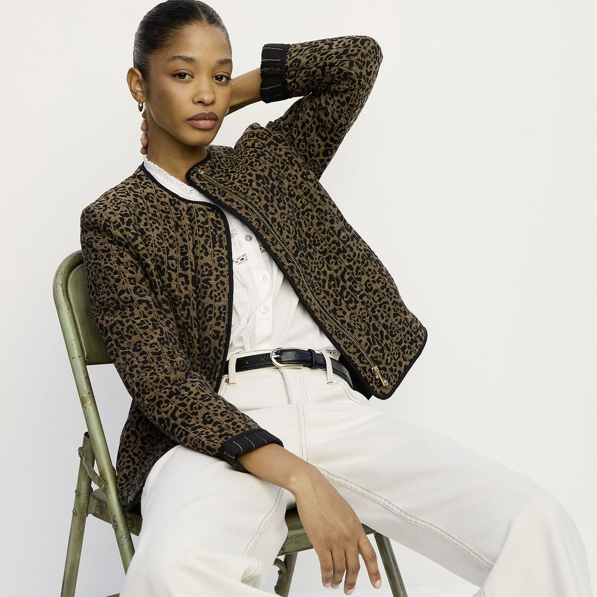 MAISON 123 - Chaqueta Estampado Animal Print Mujer Maison 123