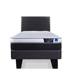 FLEX - Cama Europea Nexus 1.5 Plaza + Respaldo Modern