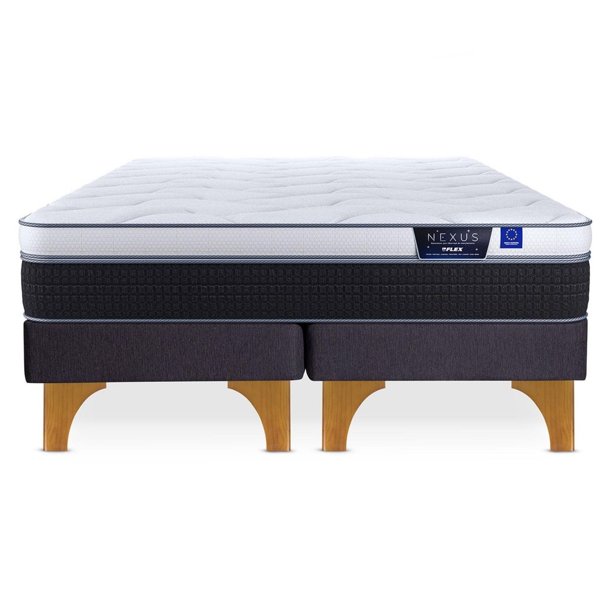 FLEX - Cama Europea Nexus 2 Plazas X 2.00Mt Base Dividida Flex