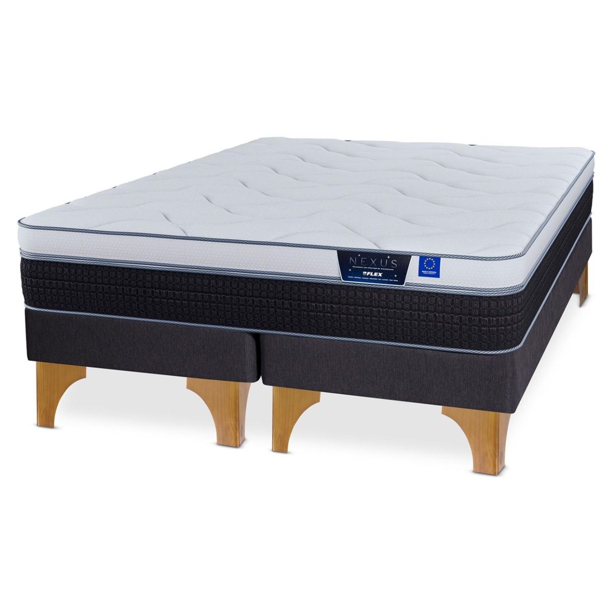 FLEX - Cama Europea Nexus 2 Plazas X 2.00Mt Base Dividida Flex