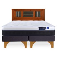 Cama Europea Nexus 2 Plazas Bd + Respaldo Lorraine