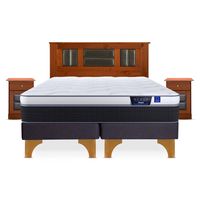 Cama Europea Nexus King + Set Lorraine