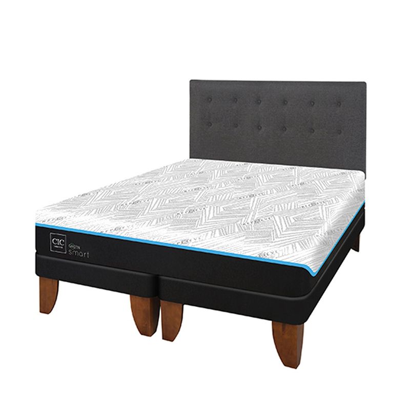 CIC - Cama Europea Green King + Respaldo Cic