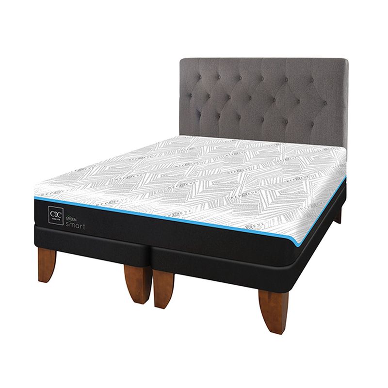 CIC - Cama Europea Green King + Respaldo Cic